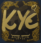 Sticker | kye (Gold) | Austin 2025 Sticker | kye (Gold) | Austin 2025 image