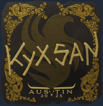 Sticker | kyxsan (dorada) | Austin 2025