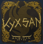 Sticker | kyxsan (Gold) | Austin 2025