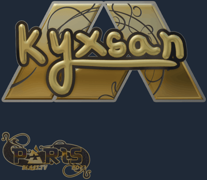 Sticker | kyxsan (Gold) | Paris 2023