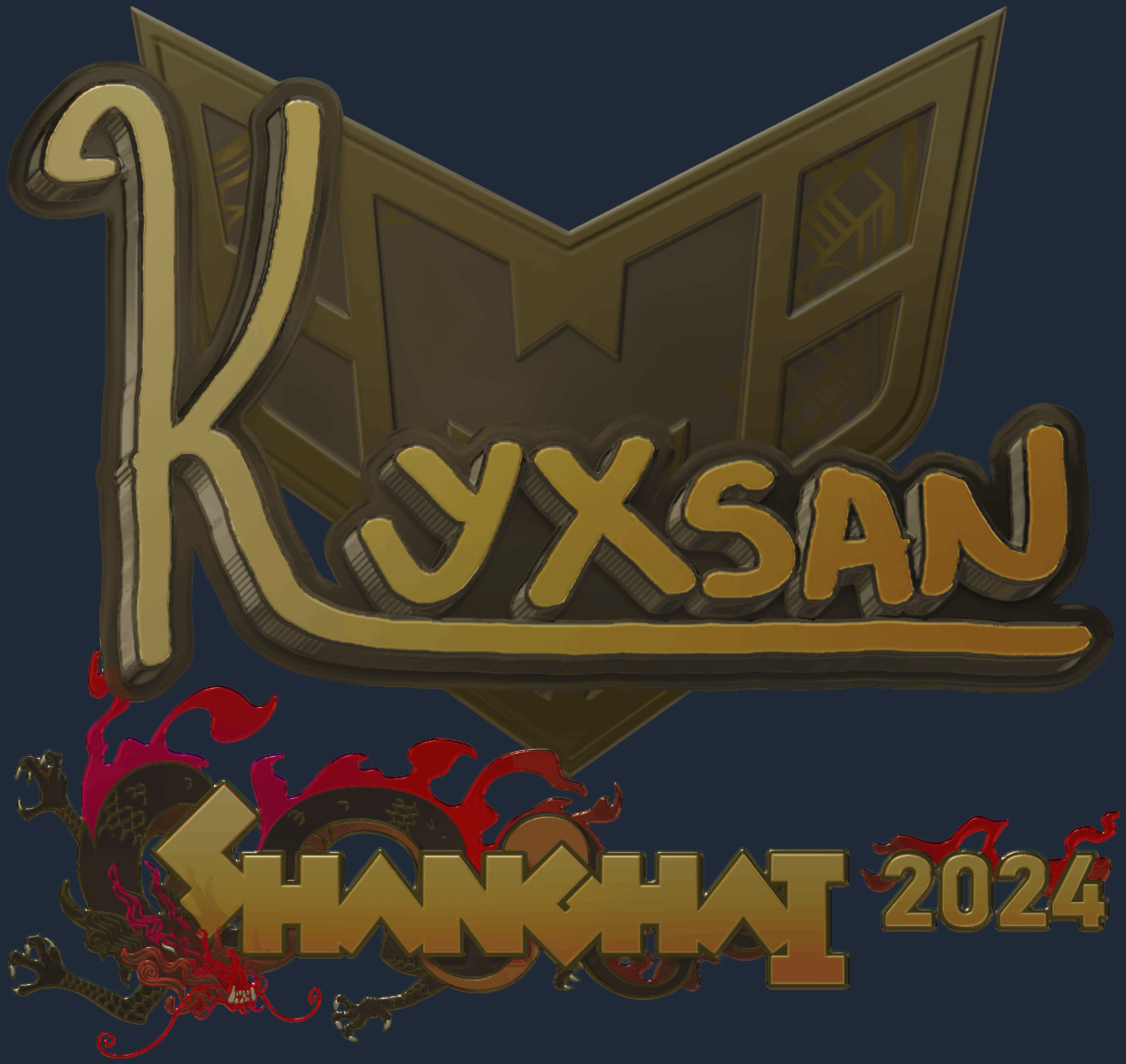 Sticker | kyxsan (Gold) | Shanghai 2024