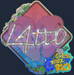Sticker | latto (Glitter) | Rio 2022