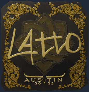 Sticker | latto (Gold) | Austin 2025