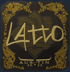 Sticker | latto (Gold) | Austin 2025