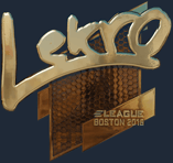 Sticker | Lekr0 (Gold) | Boston 2018
