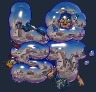 Sticker | Perdido entre el humo (reflectante)