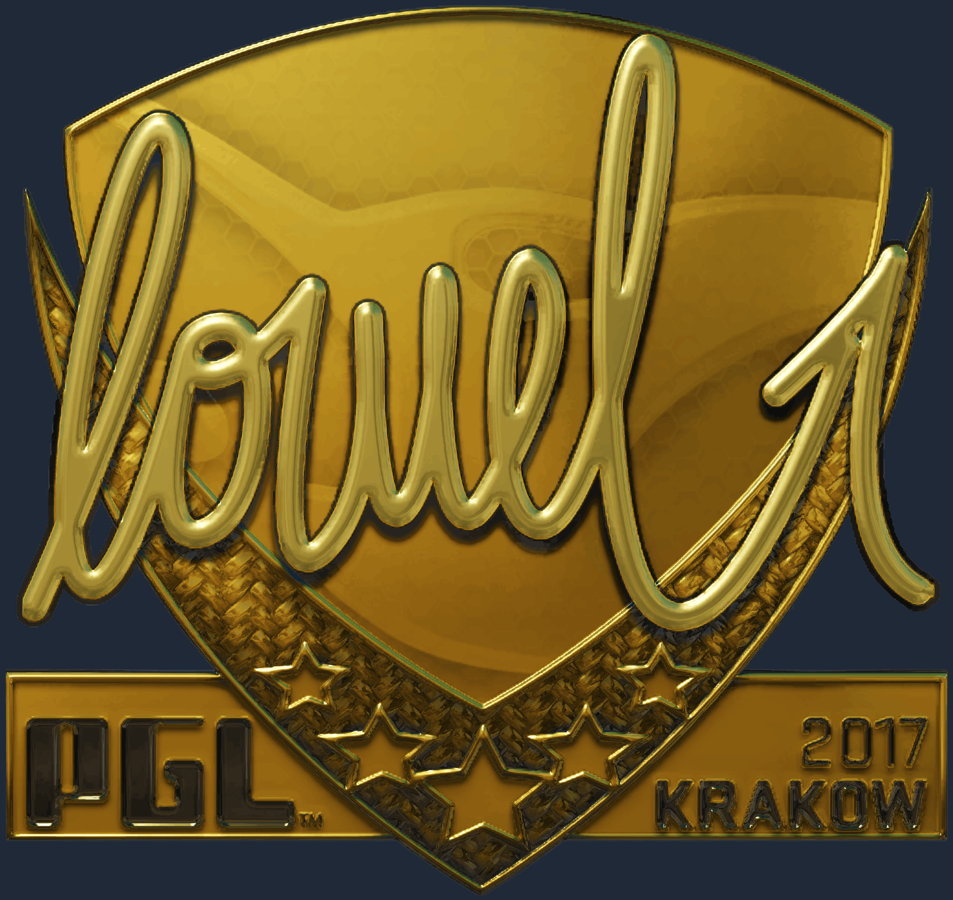Sticker | loWel (Gold) | Krakow 2017