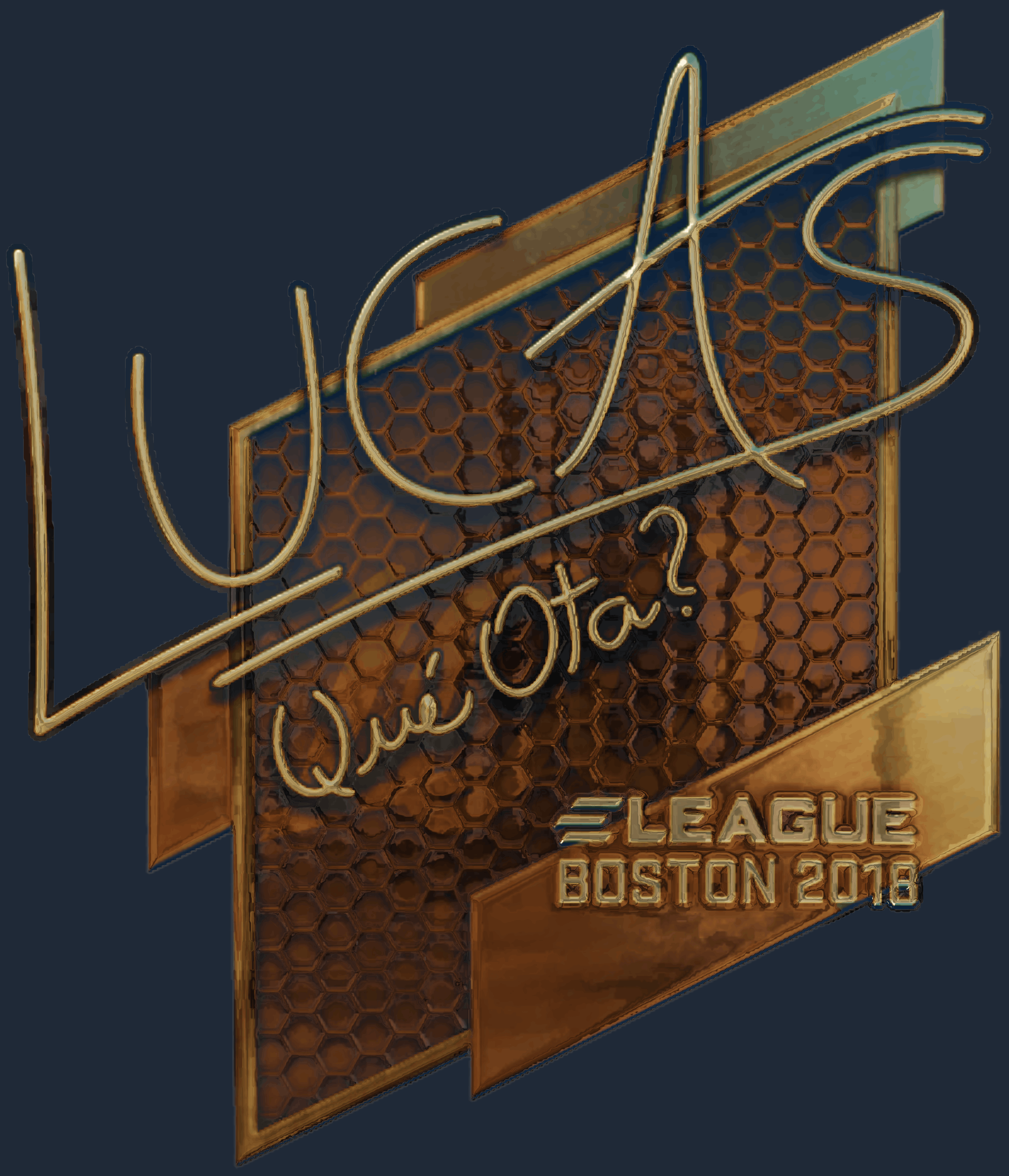 Sticker | LUCAS1 (Gold) | Boston 2018