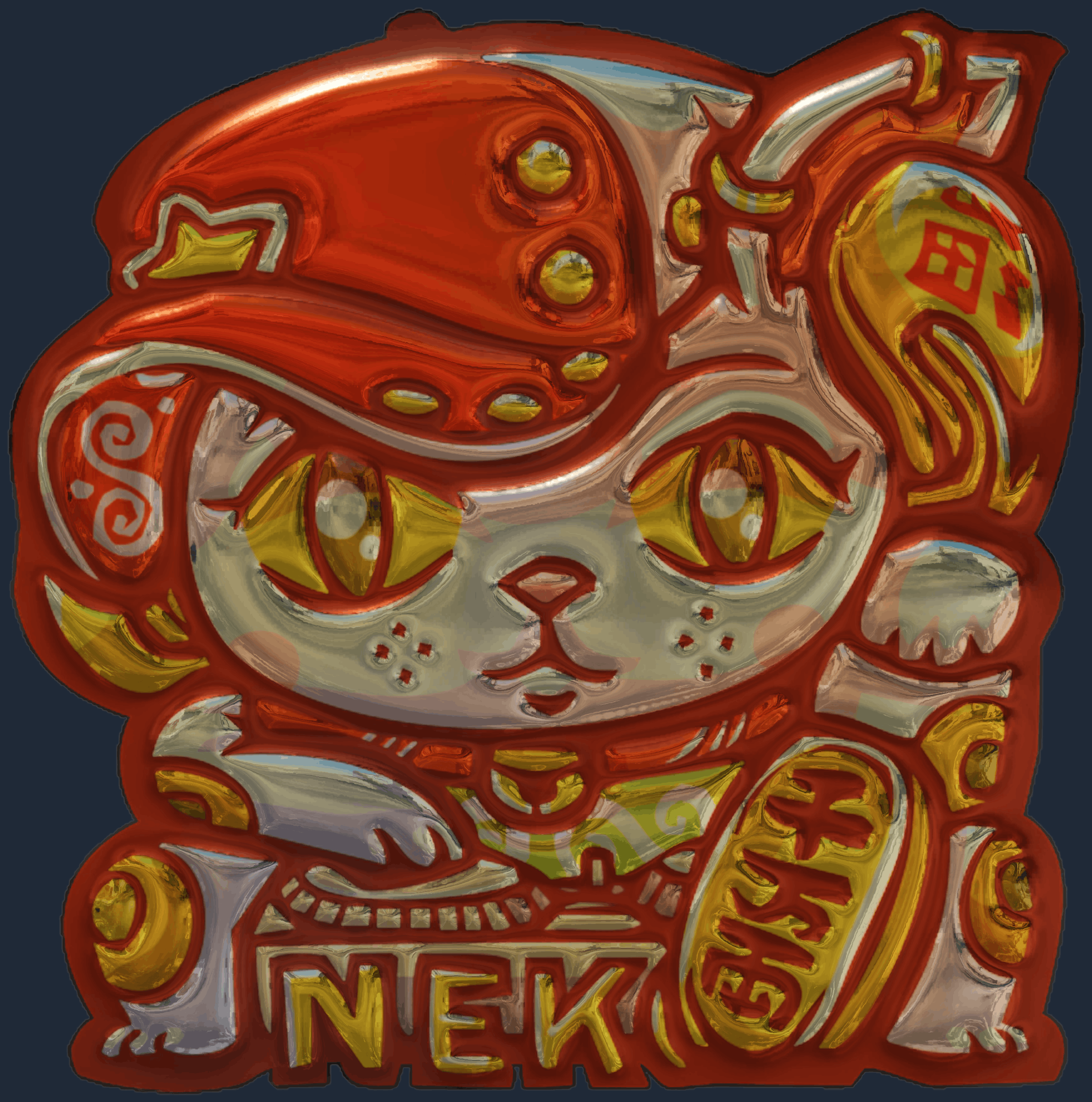 Sticker | Lucky Cat (Foil)