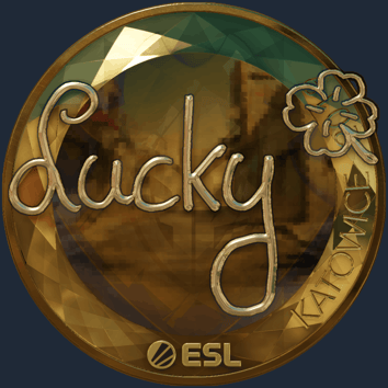 Sticker | Lucky (Gold) | Katowice 2019