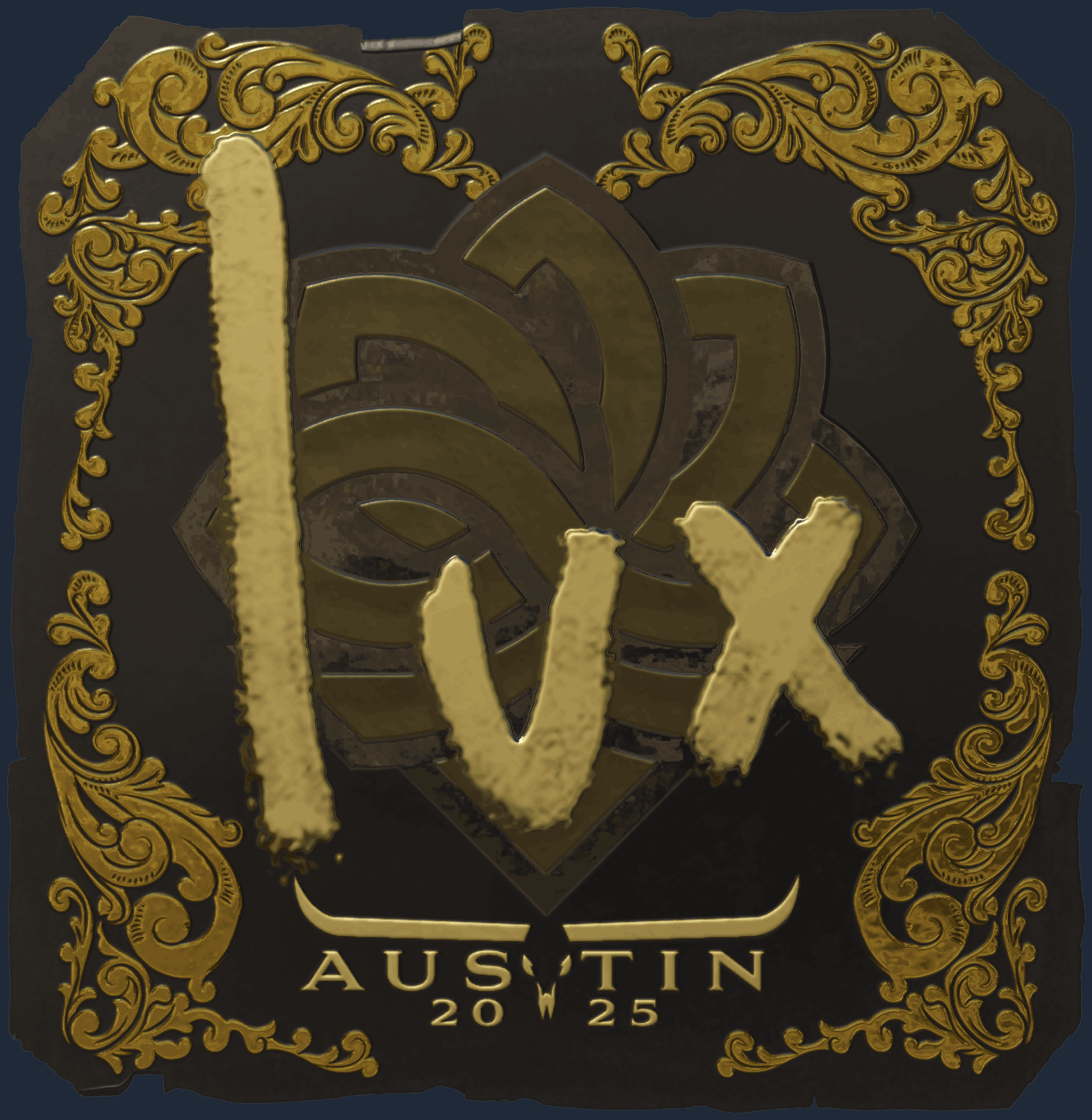Sticker | lux (Gold) | Austin 2025