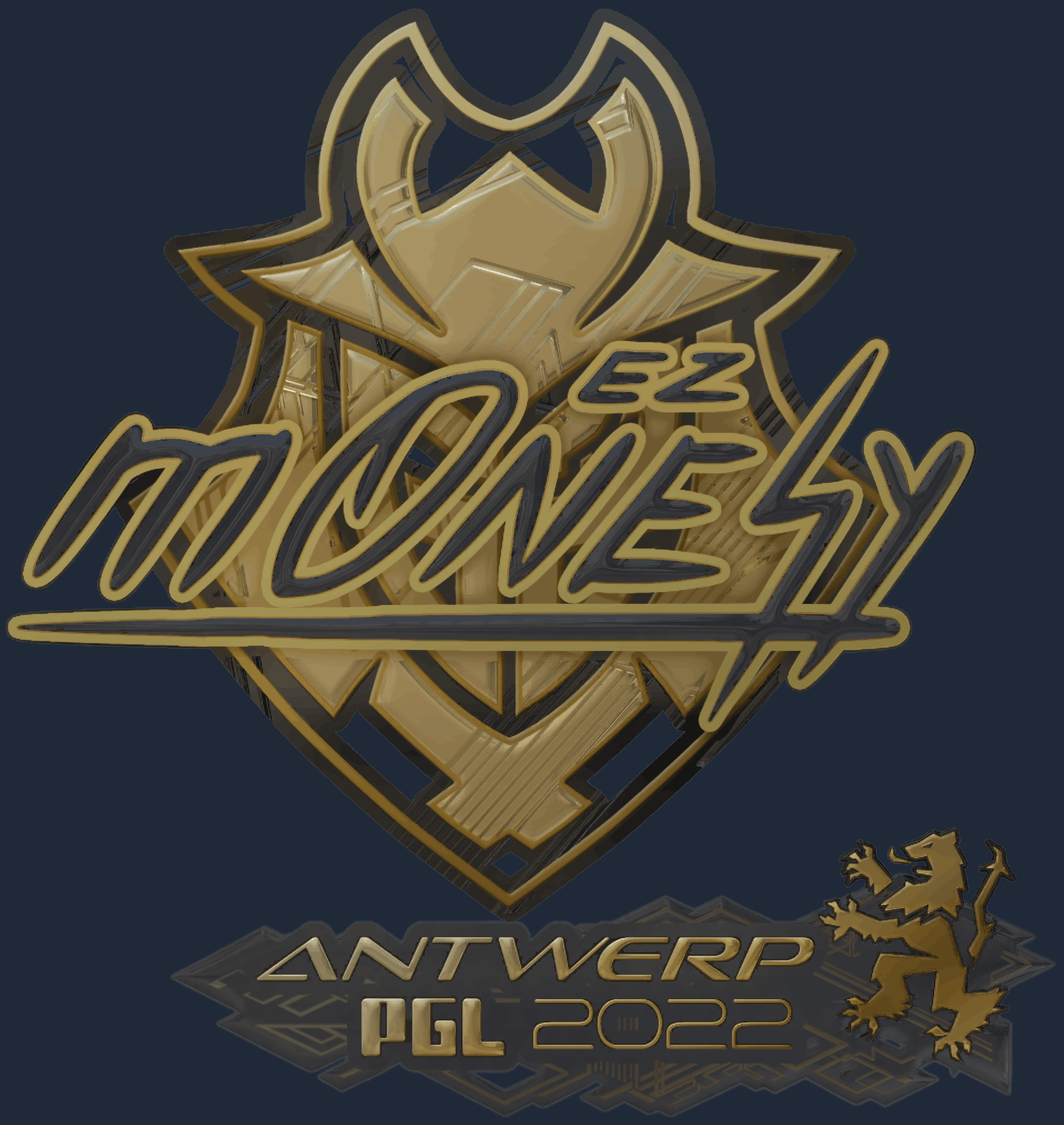 Sticker | m0NESY (Gold) | Antwerp 2022