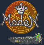 Sticker | maden (Glitter) | Antwerp 2022