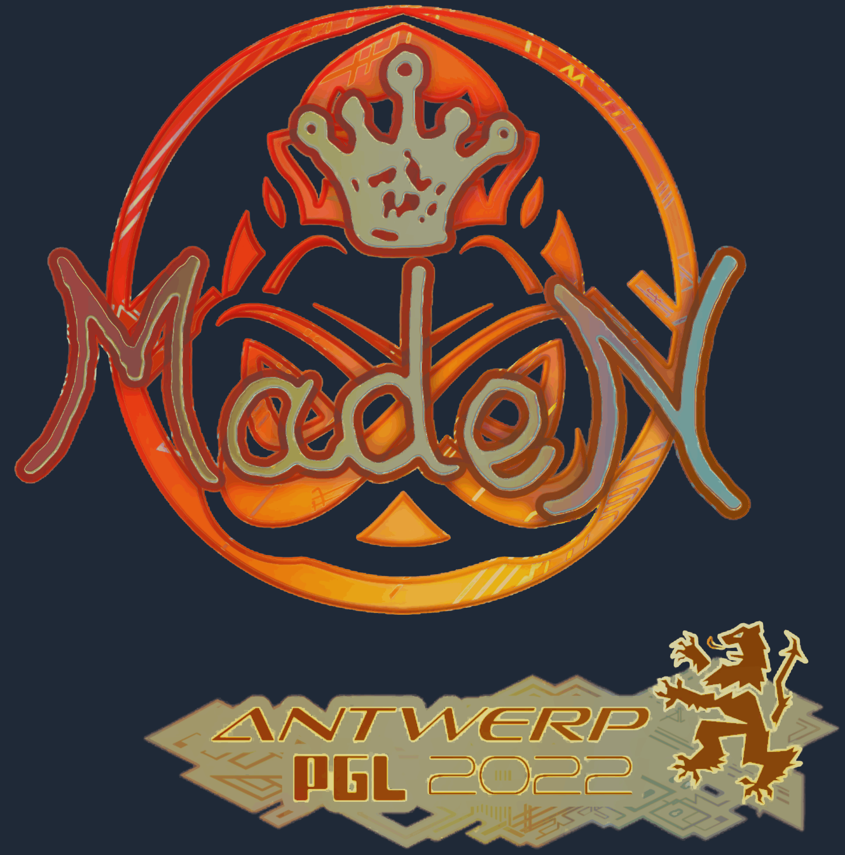 Sticker | maden (Holo) | Antwerp 2022