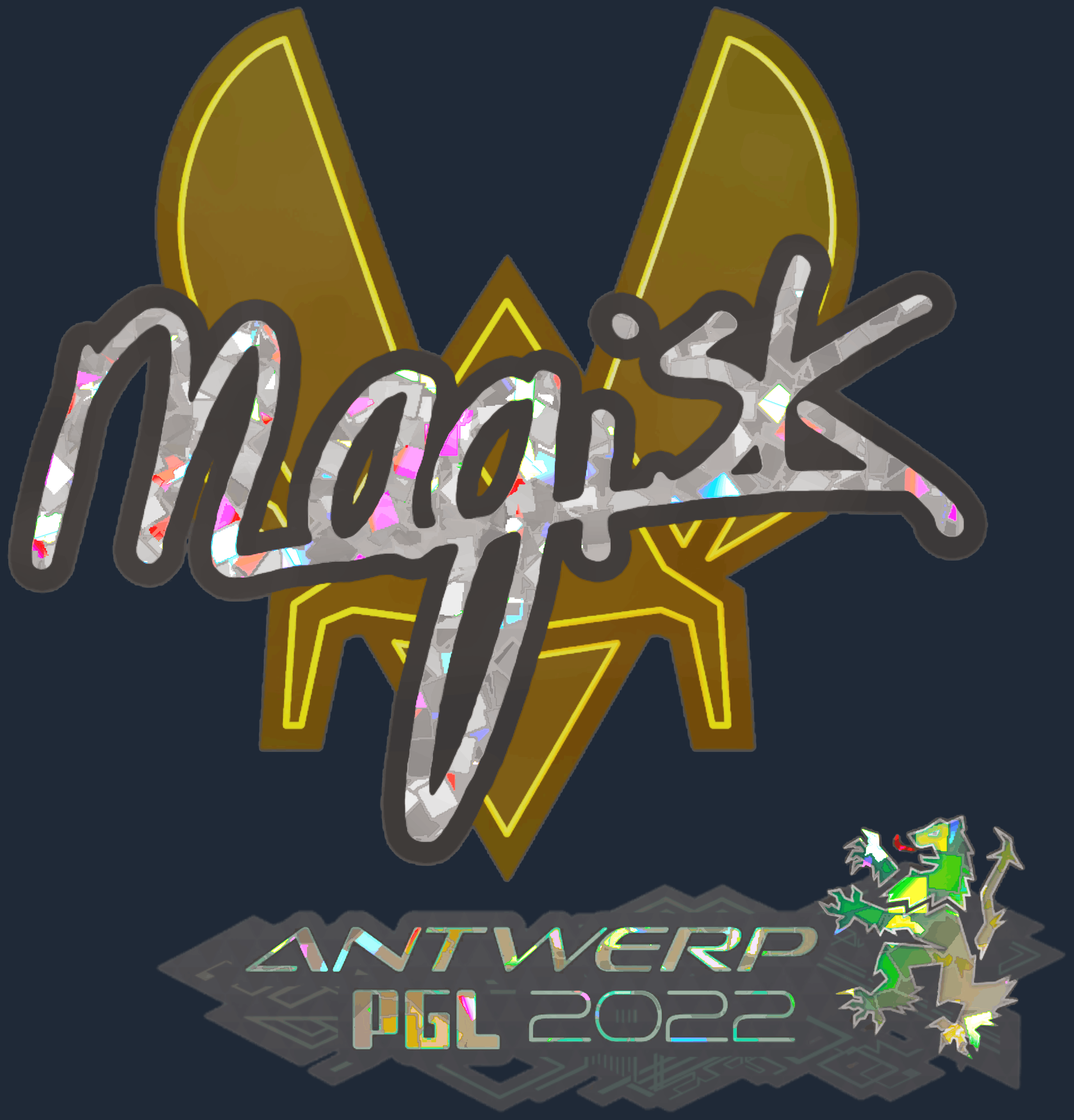 Sticker | Magisk (Glitter) | Antwerp 2022