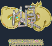 Sticker | MAJ3R (Glitter) | Copenhagen 2024