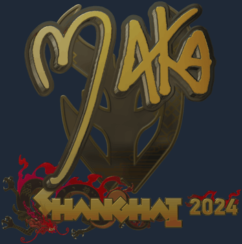 Sticker | Maka (Gold) | Shanghai 2024