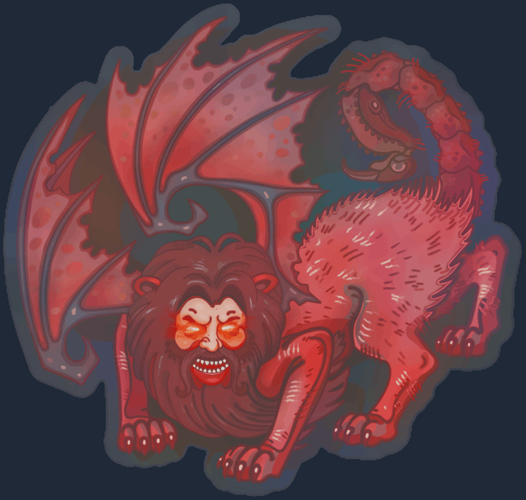 Preview image 2 of Sticker | Manticore (Holo)