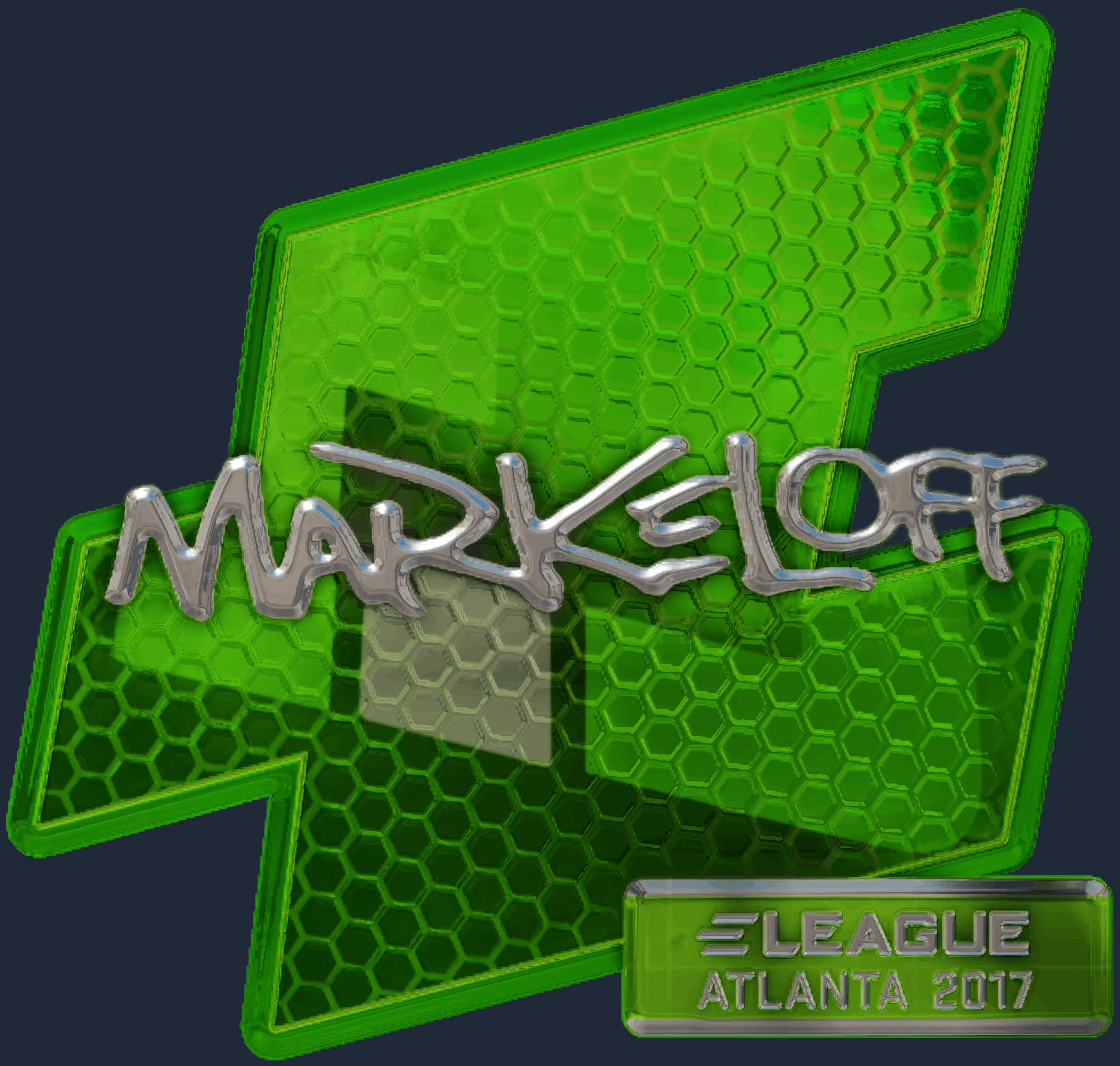 Sticker | markeloff (Foil) | Atlanta 2017