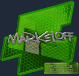 Sticker | markeloff (Foil) | Atlanta 2017