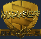 Sticker | markeloff (Gold) | Krakow 2017 image