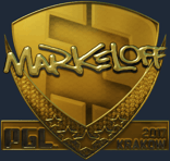 Sticker | markeloff (Gold) | Krakow 2017