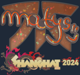 Sticker | MATYS (Glitter) | Shanghai 2024
