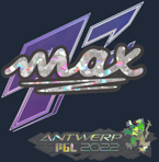 Sticker | max (Glitter) | Antwerp 2022