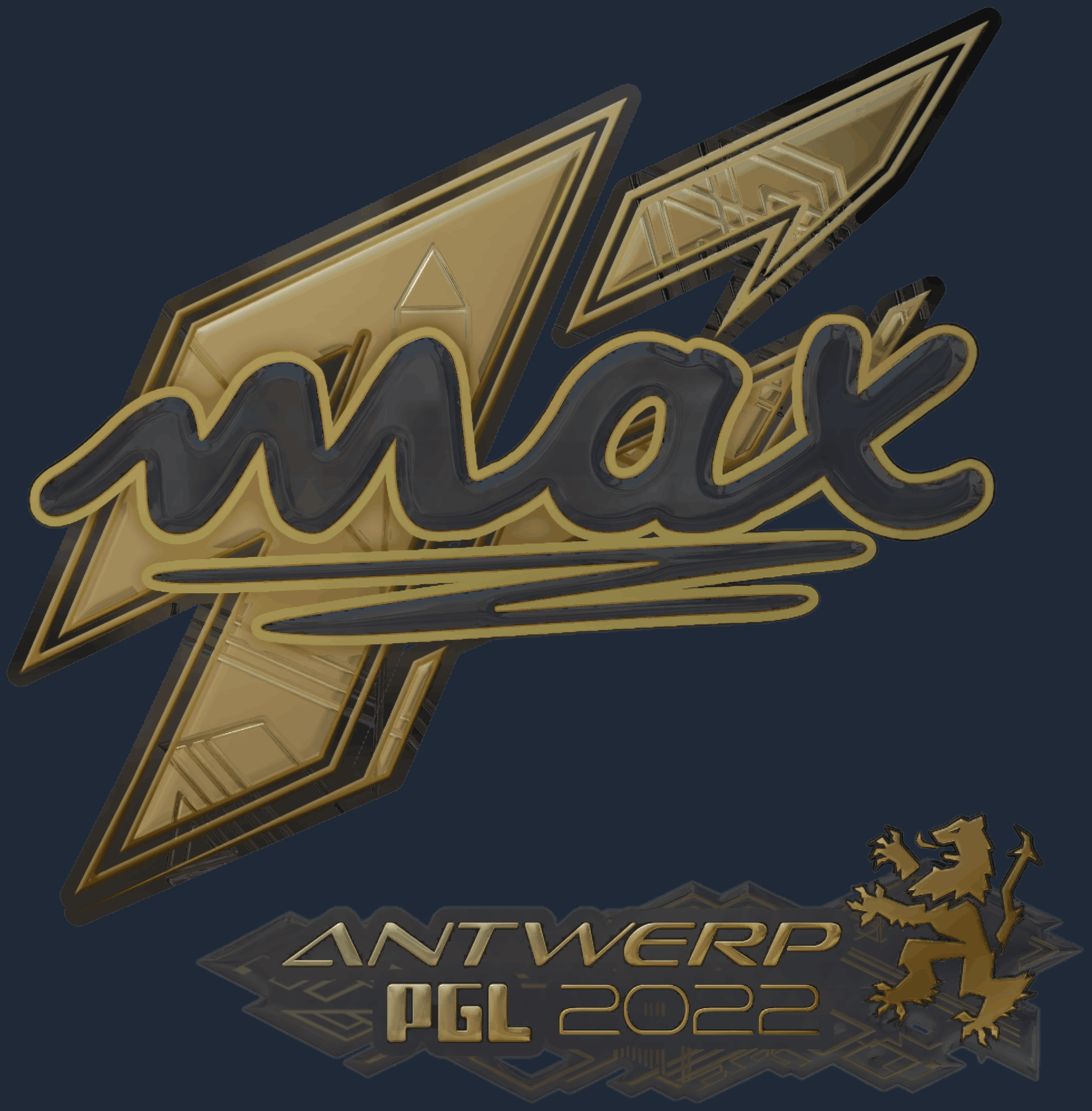 Sticker | max (Gold) | Antwerp 2022