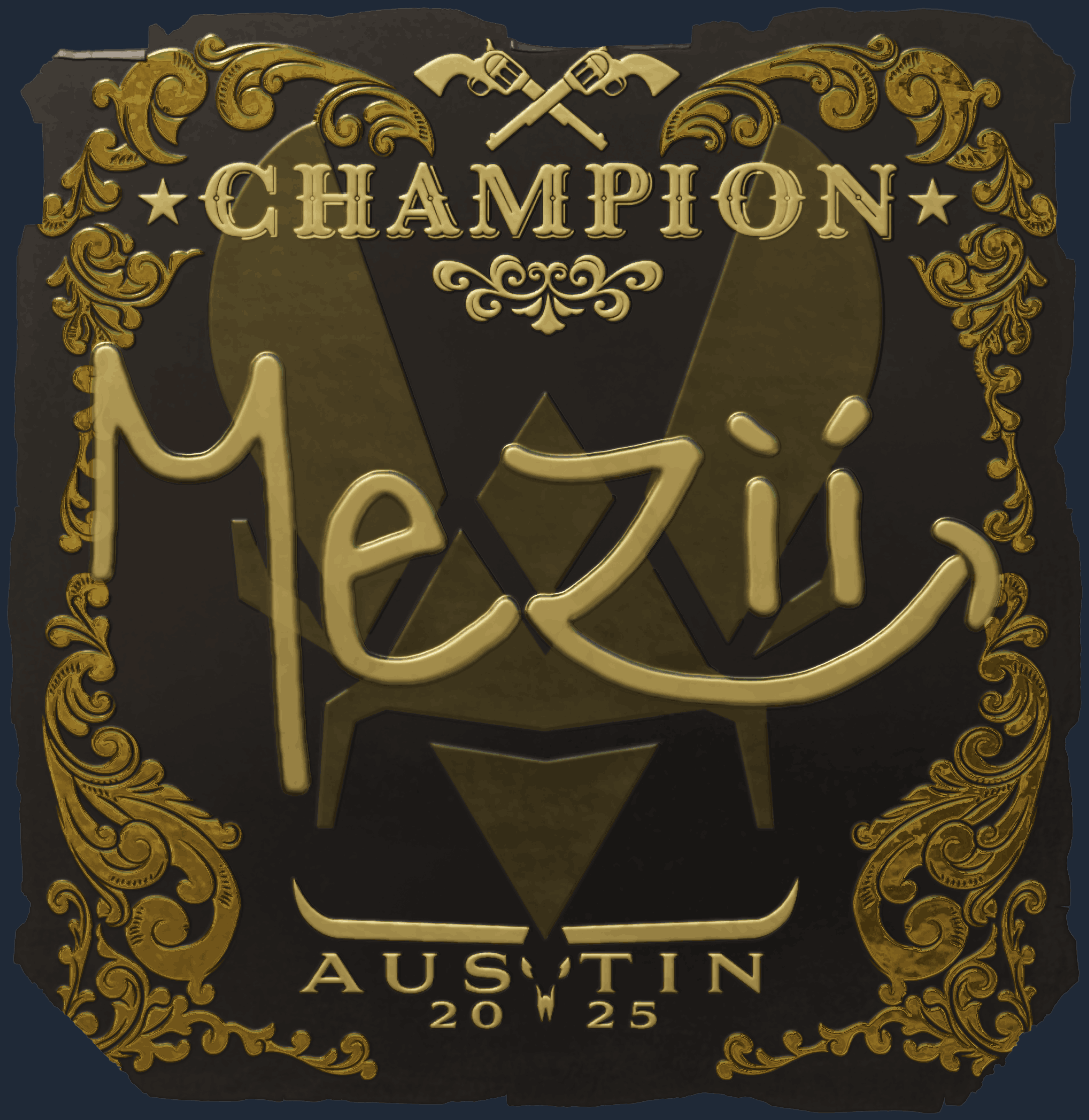 Sticker | mezii (Gold, Champion) | Austin 2025