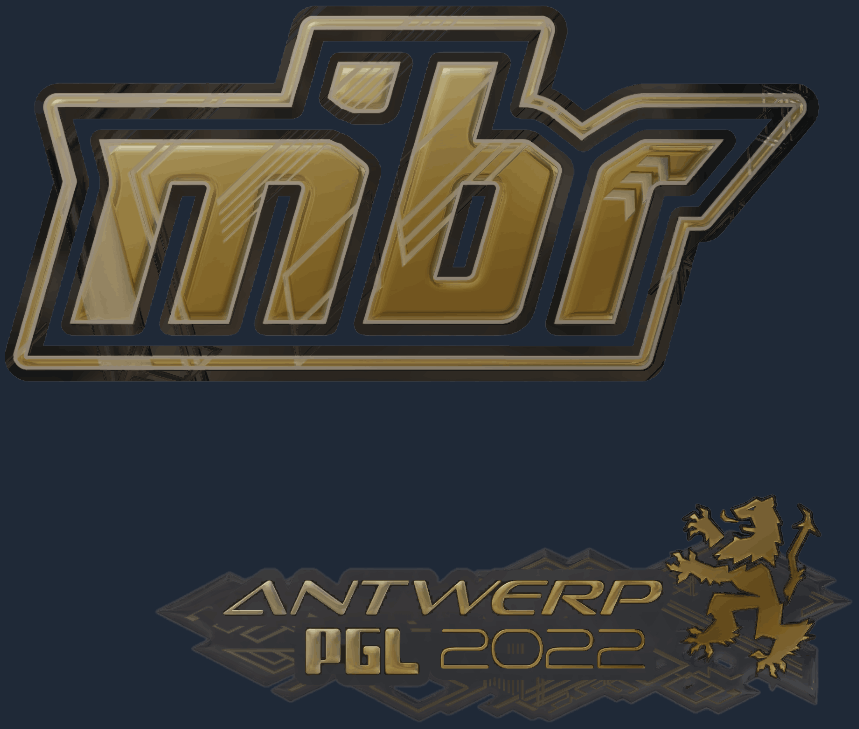 Sticker | MIBR (Gold) | Antwerp 2022