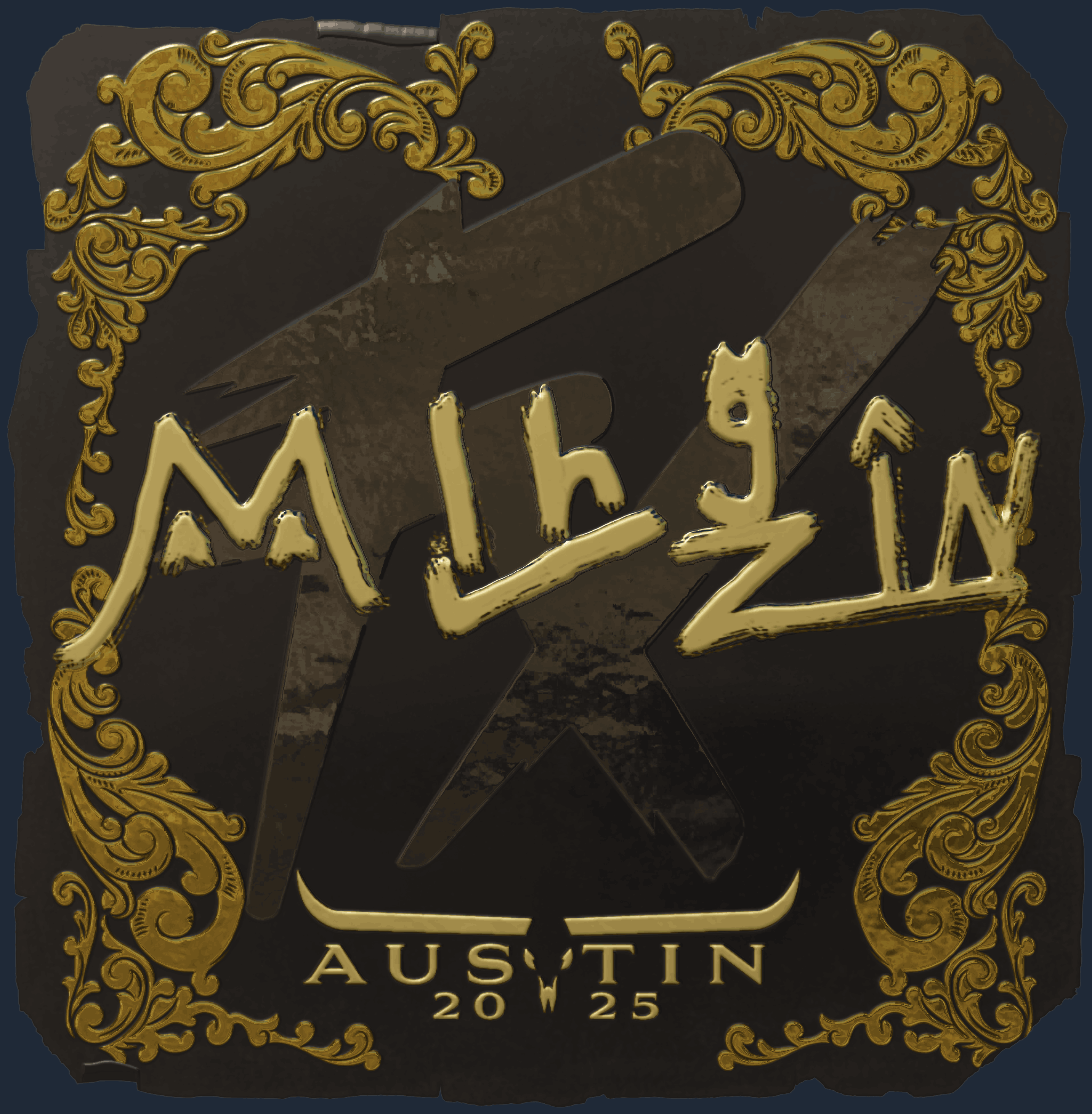 Sticker | mlhzin (Gold) | Austin 2025