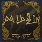 Sticker | mlhzin (Gold) | Austin 2025