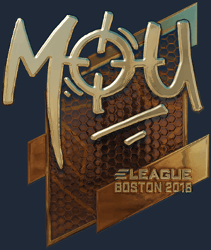 Sticker | mou (Gold) | Boston 2018