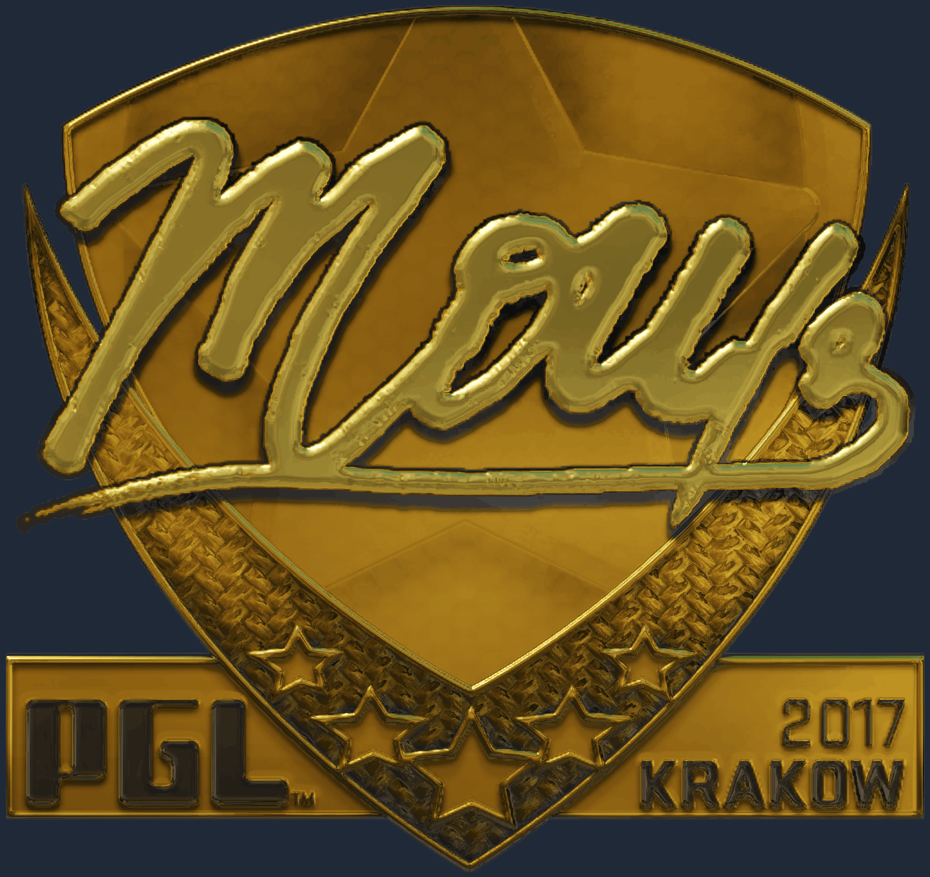 Sticker | mou (Gold) | Krakow 2017