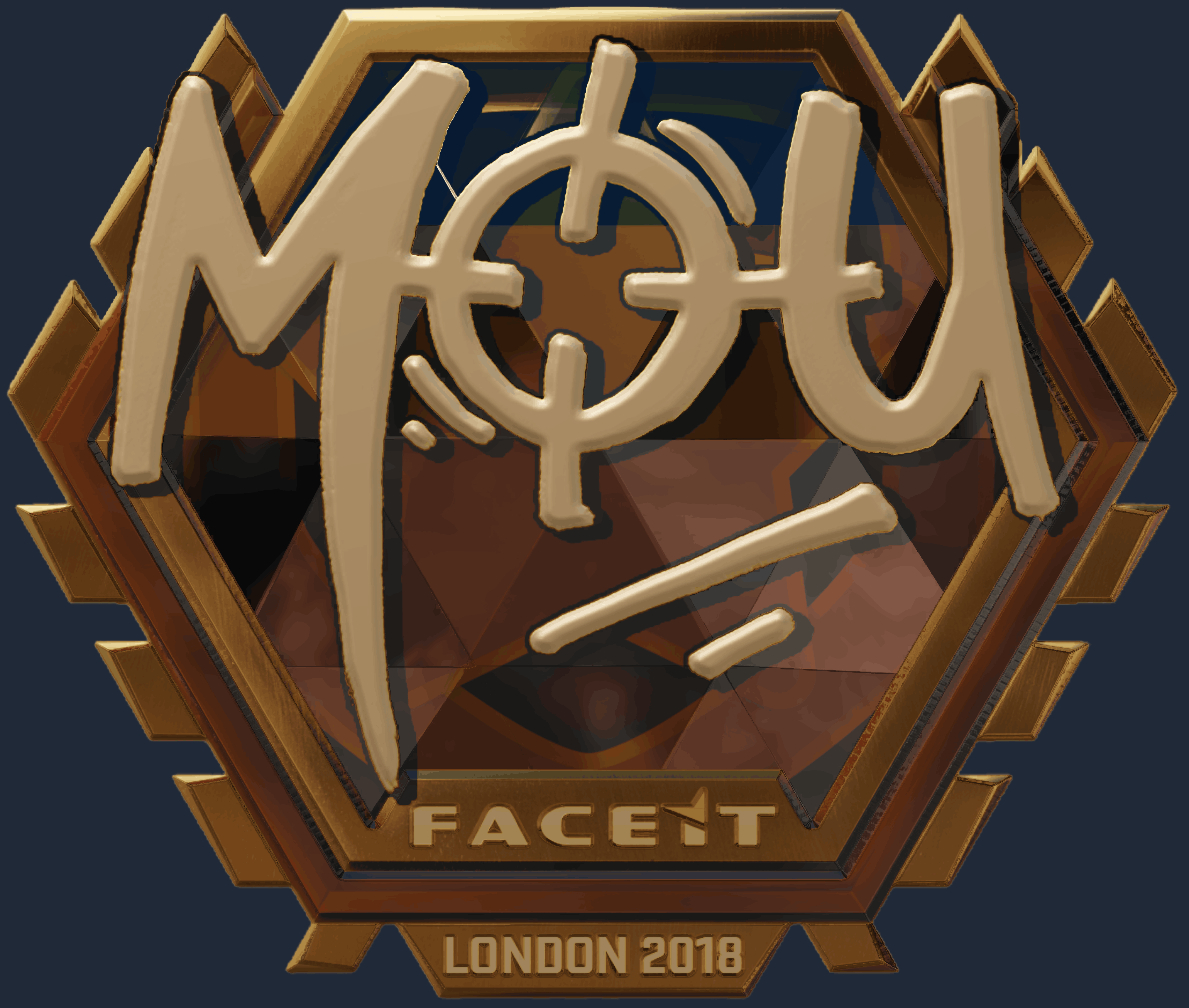 Sticker | mou (Gold) | London 2018