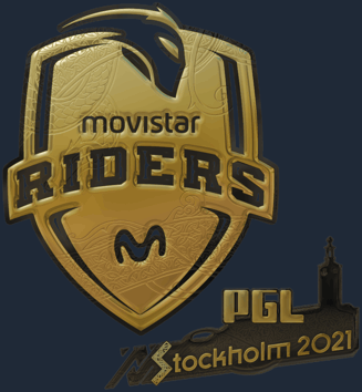 Sticker | Movistar Riders (Gold) | Stockholm 2021