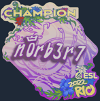 Sticker | n0rb3r7 (Champion) | Rio 2022
