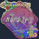 Sticker | n0rb3r7 (Glitter, Champion) | Rio 2022