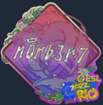 Sticker | n0rb3r7 (Glitter) | Rio 2022