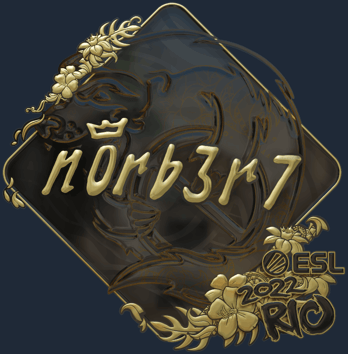 Sticker | n0rb3r7 (Gold) | Rio 2022
