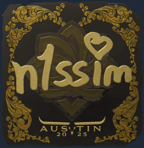 Sticker | n1ssim (Gold) | Austin 2025