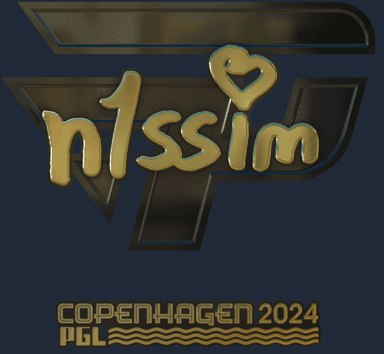 Sticker | n1ssim (Gold) | Copenhagen 2024
