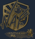 Sticker | NAF (Gold) | Antwerp 2022