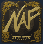 Sticker | NAF (Gold) | Austin 2025