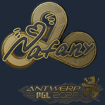 Sticker | nafany (Gold) | Antwerp 2022
