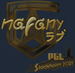 Sticker | nafany (Gold) | Stockholm 2021