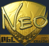 Sticker | NEO (Gold) | Krakow 2017