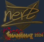Sticker | NertZ (Gold) | Shanghai 2024