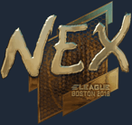Sticker | nex (Gold) | Boston 2018 image